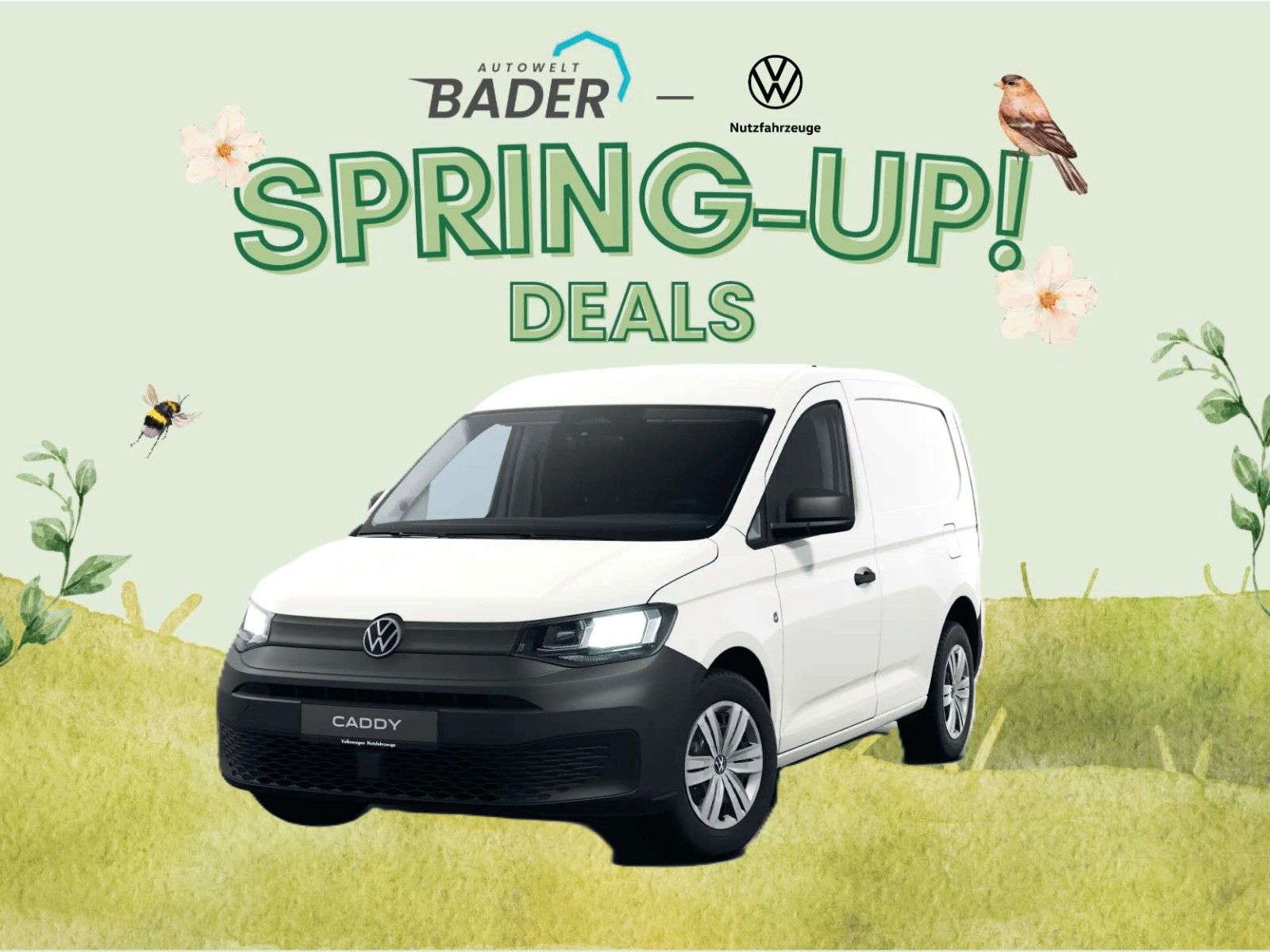 Volkswagen Caddy Cargo "Spring-Up" AUTOWELT-BADER!