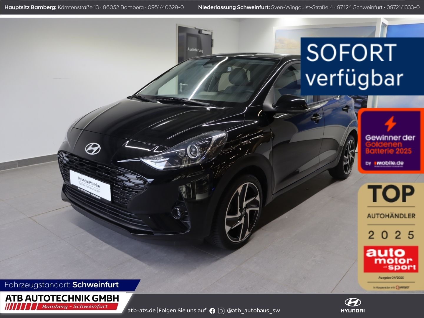 Fahrzeugabbildung Hyundai i10 Prime 1.2l Navi Apple CarPlay Klimaautom DAB