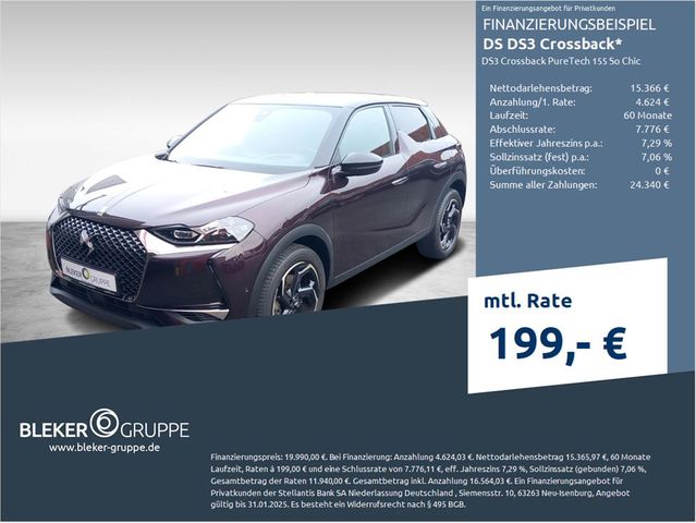 DS Automobiles DS3 Crossback PureTech 155 So Chic