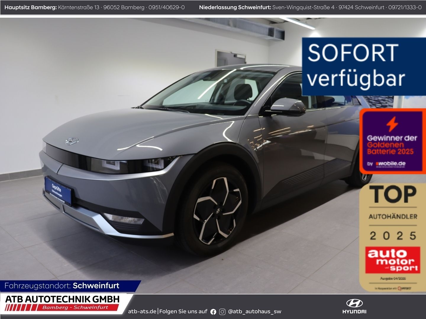 Fahrzeugabbildung Hyundai IONIQ 5 DYNAMIQ 77,4 kWh SOH 97,5% Navi Apple Ca