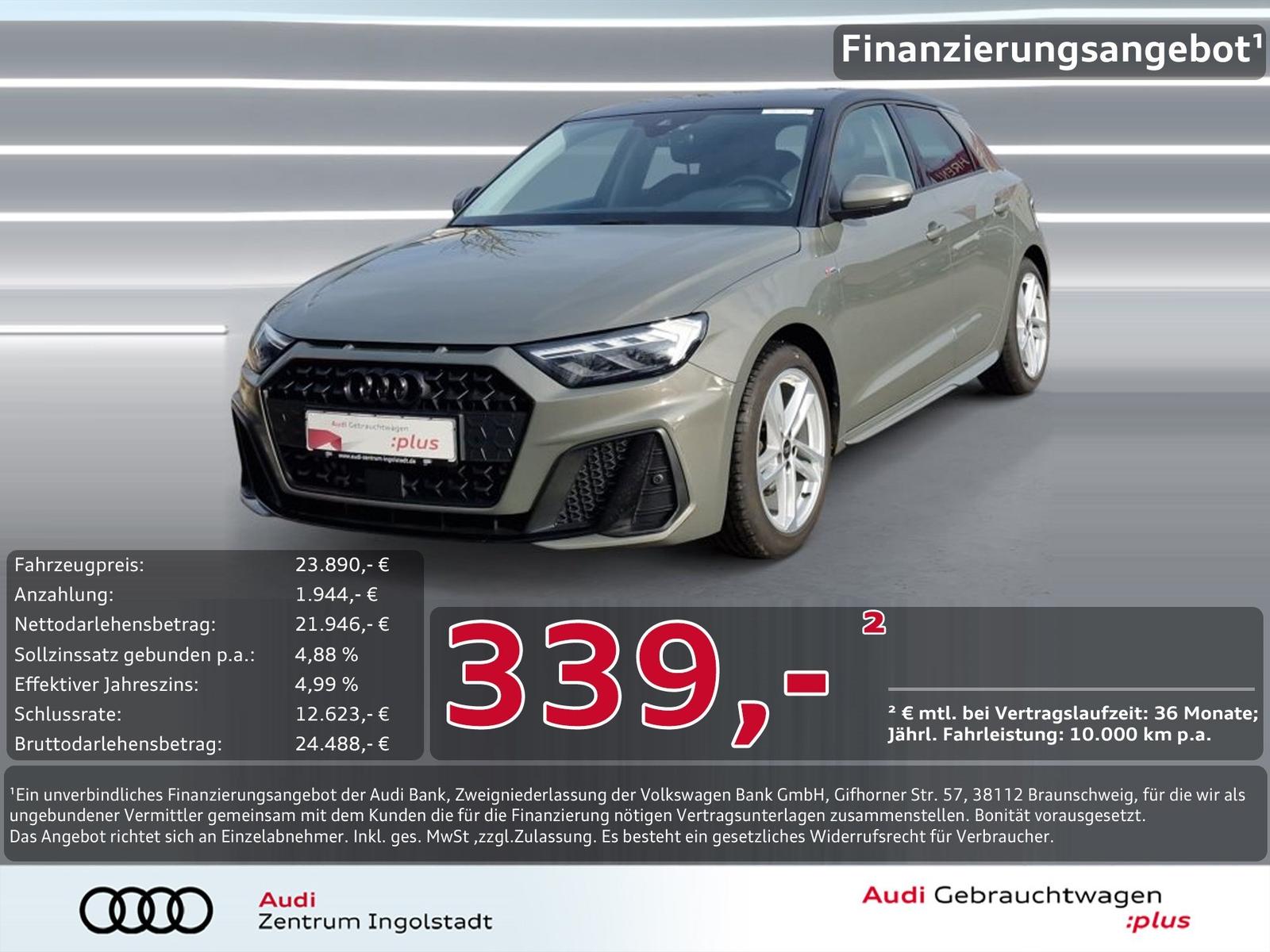 Audi A1 Sportback 35 TFSI S line LED Optik-schw.+ ACC