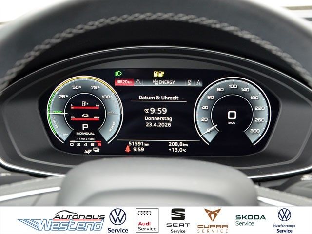 Fahrzeugabbildung Audi Q5 Sportback S line 55 TFSIe 270kW qu. Matrix Na