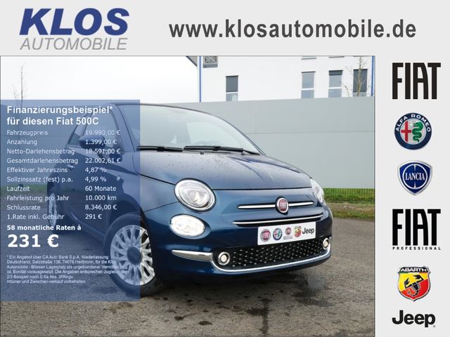 Fiat 500C 1.0 DOLCEVITA 70PS PDC APPLE CARPLAY KLIMAA