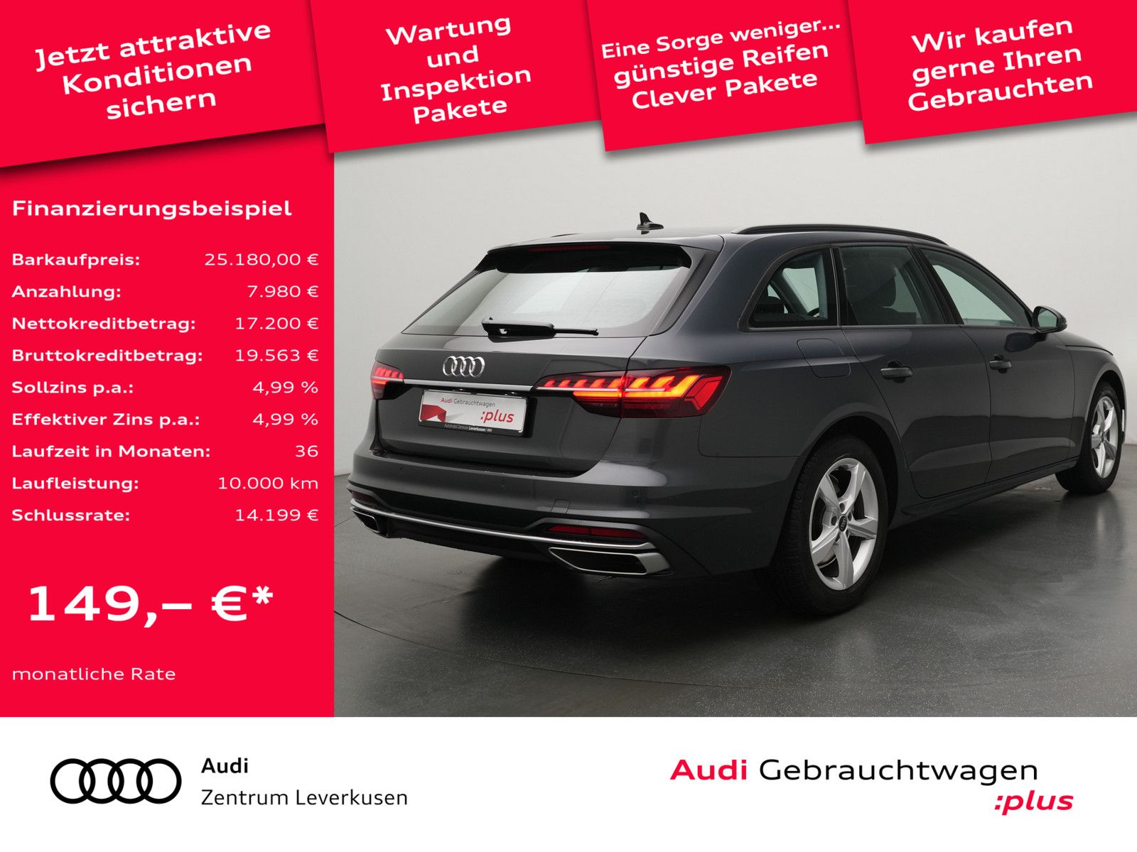 Audi A4 Avant advanced AHK ACC NAVI SHZ PDC LED KLIMA imagem 2
