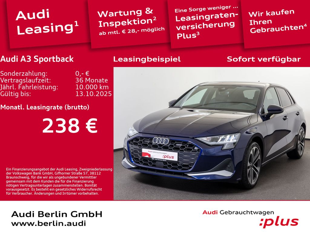 A3 Sportback Advanced 35 TFSI 6-Gang PDC LED AHK