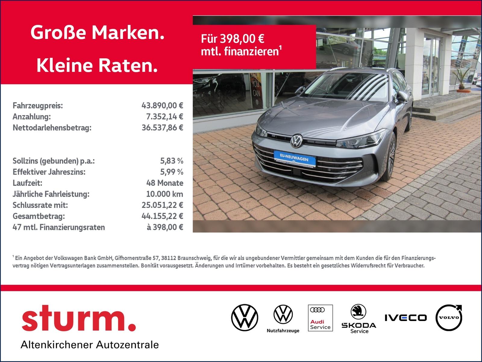 Volkswagen Passat Variant Elegance 1.5 eTSI DSG  *Matrix LE