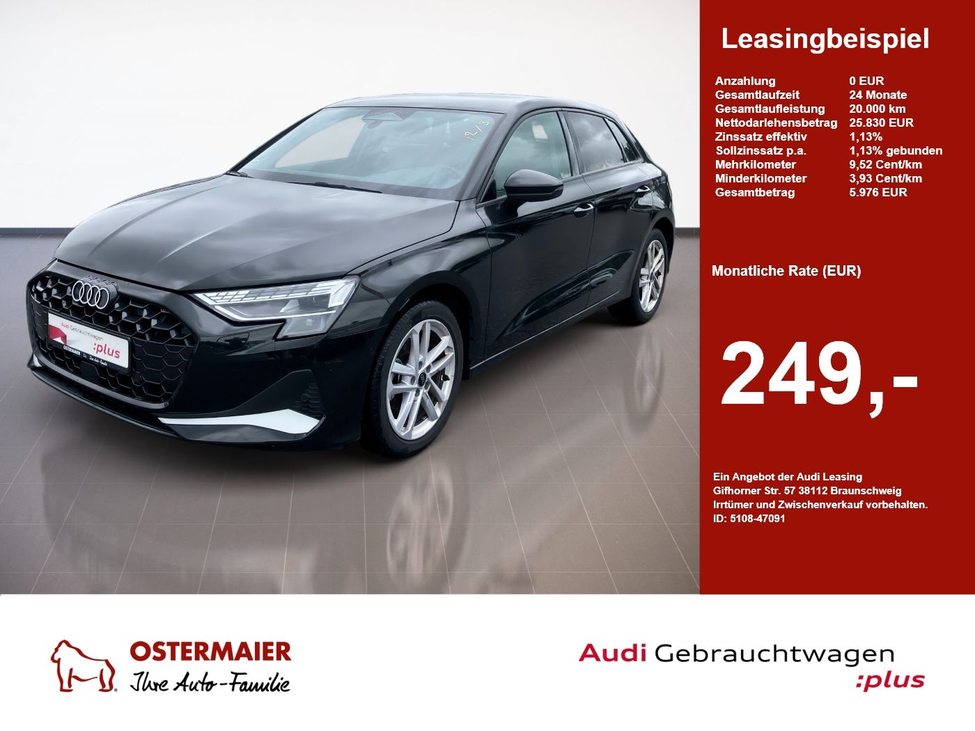 Audi A3 Sportback ADVANCED TFSI 150PS LED.R-KAMERA.VI