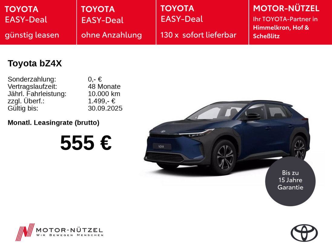 Toyota bZ4X Teamplayer - SOFORT VERFÜGBAR