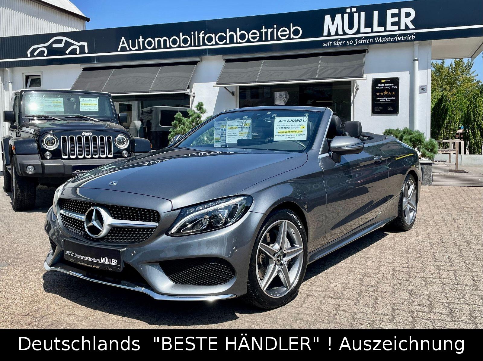 Mercedes-Benz C 200 Cabrio Autom"AMG Line"+LED+CARPLAY +AHK !