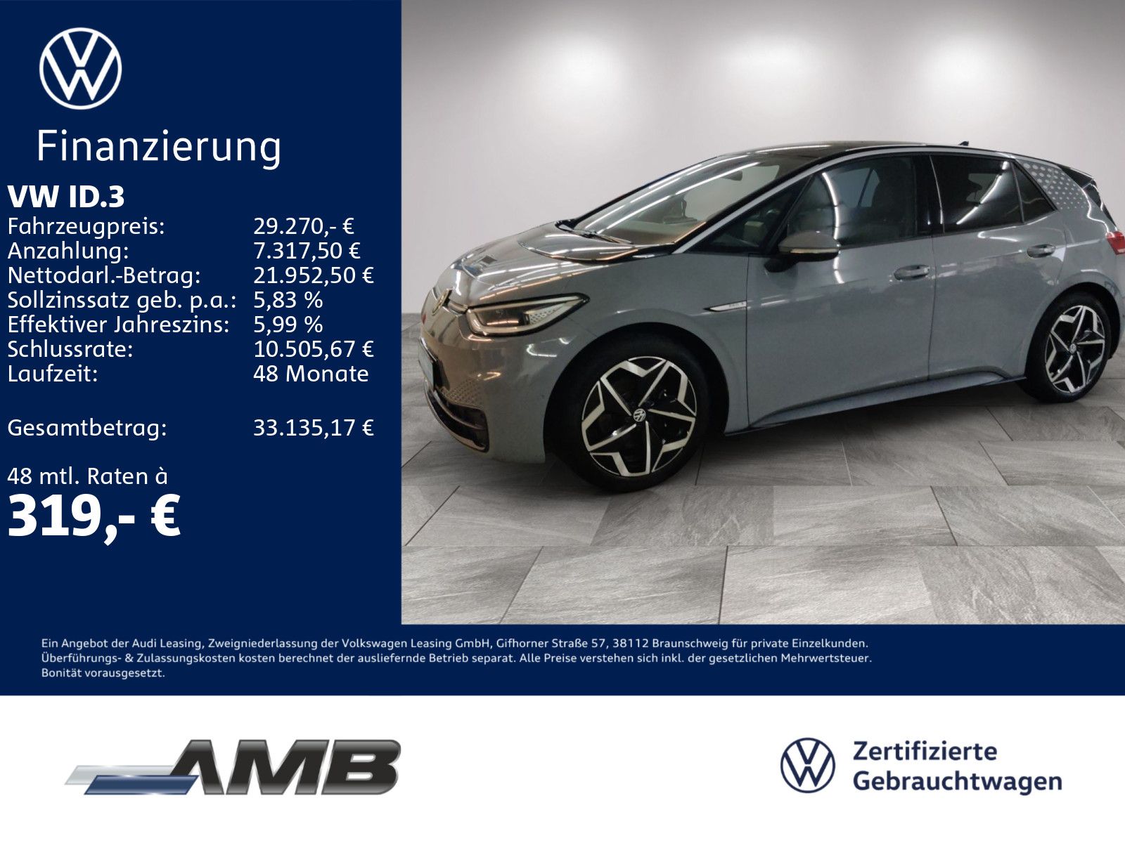VW ID.3 Pro S 82kWh/Matrix/IQ.Drive/Navi/Wärmepumpe