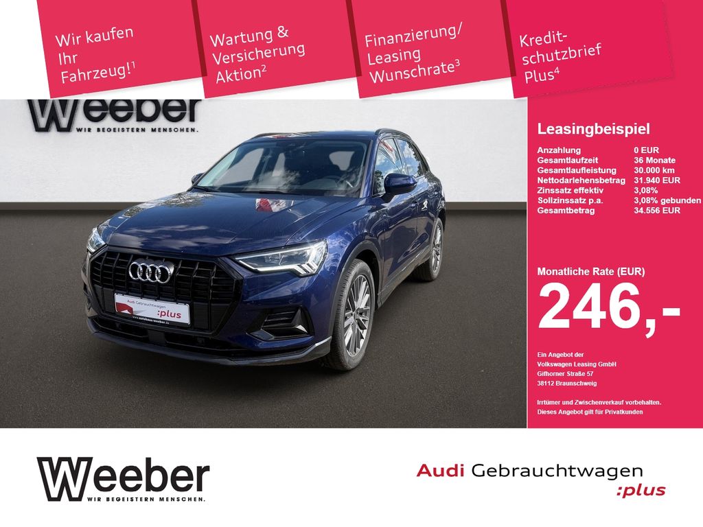 Audi Q3 *AHK*NAVI*LED*BLACKSTYLE*KESSY*SHZ*5J GAR