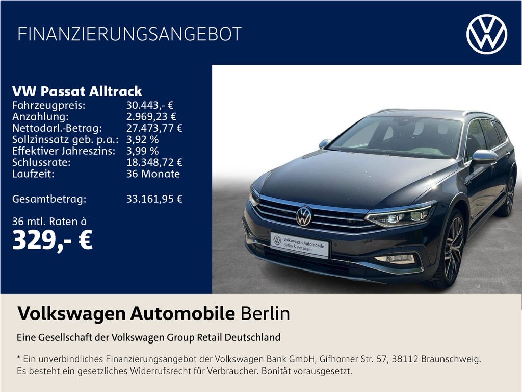 Volkswagen Passat Alltrack 4Motion 2.0 TDI DSG Navi LED SHZ