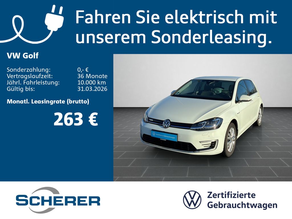 Volkswagen Golf VII e-Golf COMFORTLINE LED NAVI REAR VIEW S