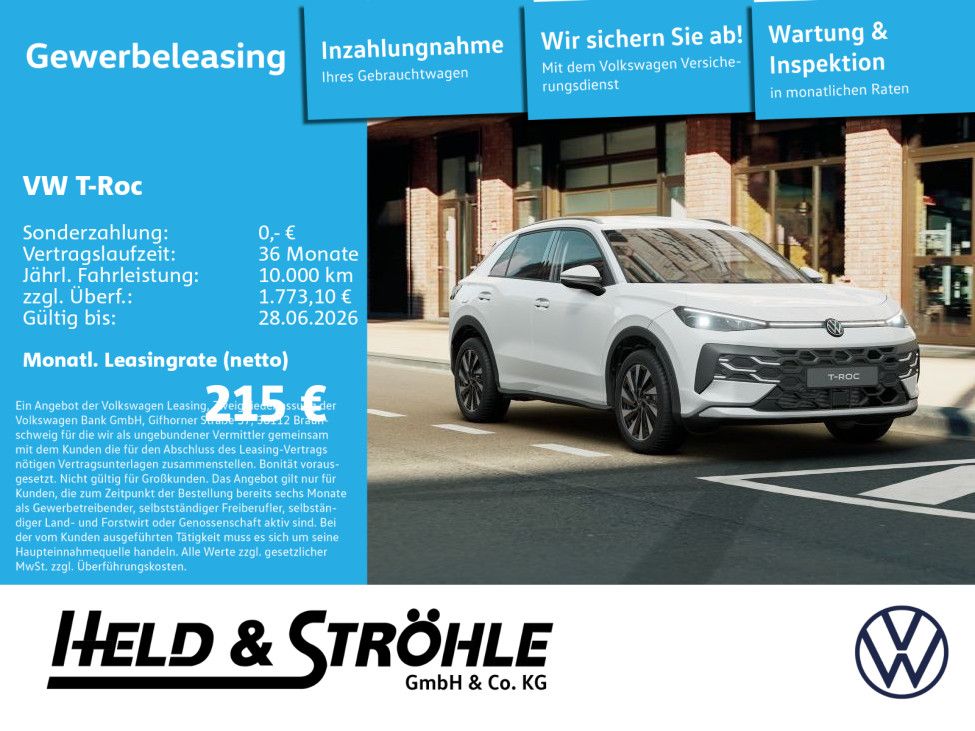 Volkswagen T-Roc Style 1.5eTSI Parkpaket AHK Aktionszulassu