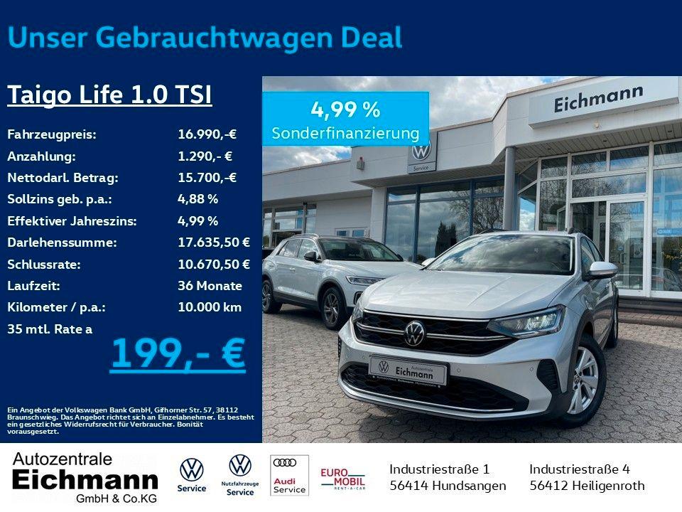 Volkswagen Taigo Life 1.0 TSI+LED+NAVI+ACC+KLIMA+SHZ+PDC+