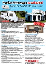 Tabbert Da Vinci 560 HTD *inkl. EFOY Brennstoffzelle 210 - Tabbert 560 e