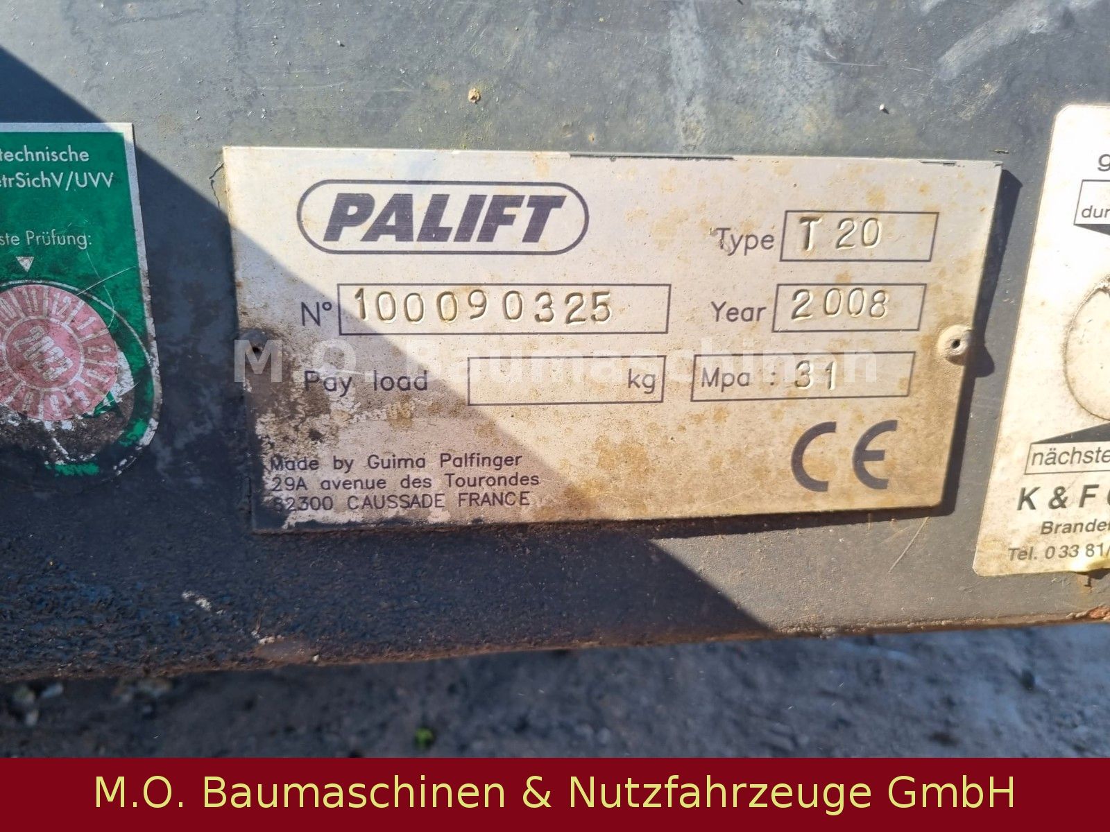 Fahrzeugabbildung Andere Palift T 20