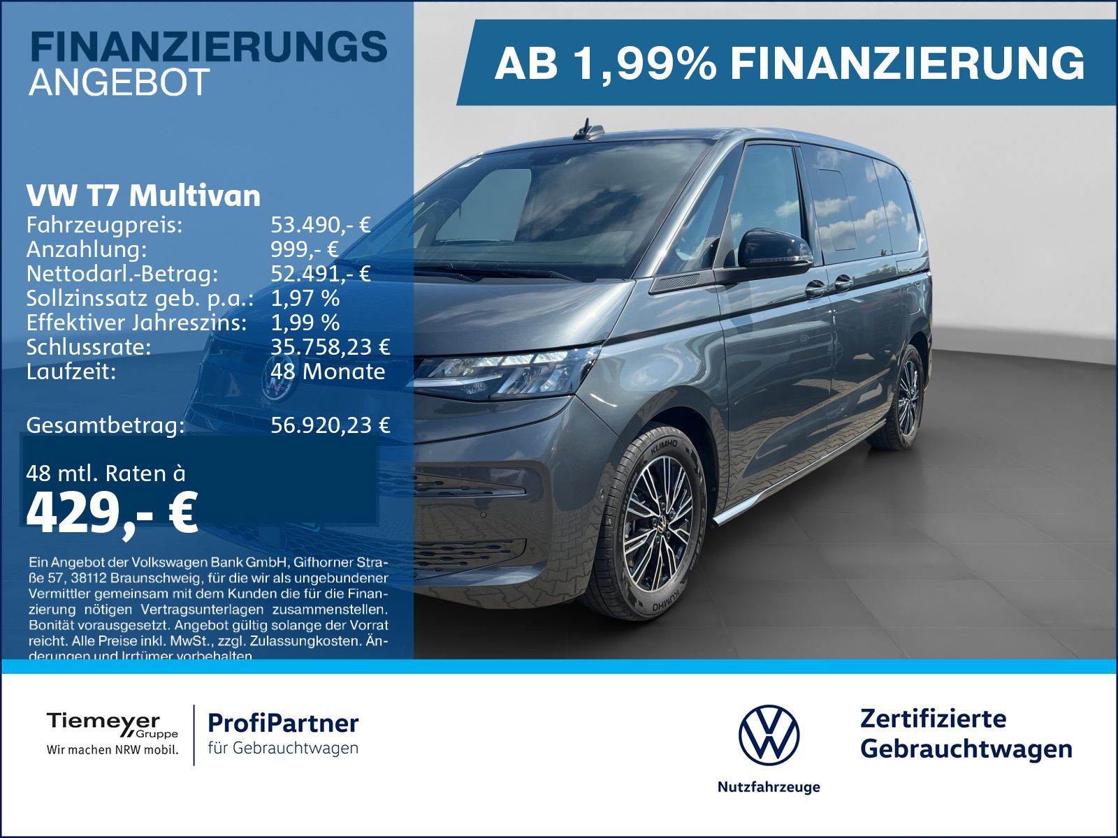 Volkswagen T7 Multivan HYBRID ALLRAD AHK ACC EASY-OPEN