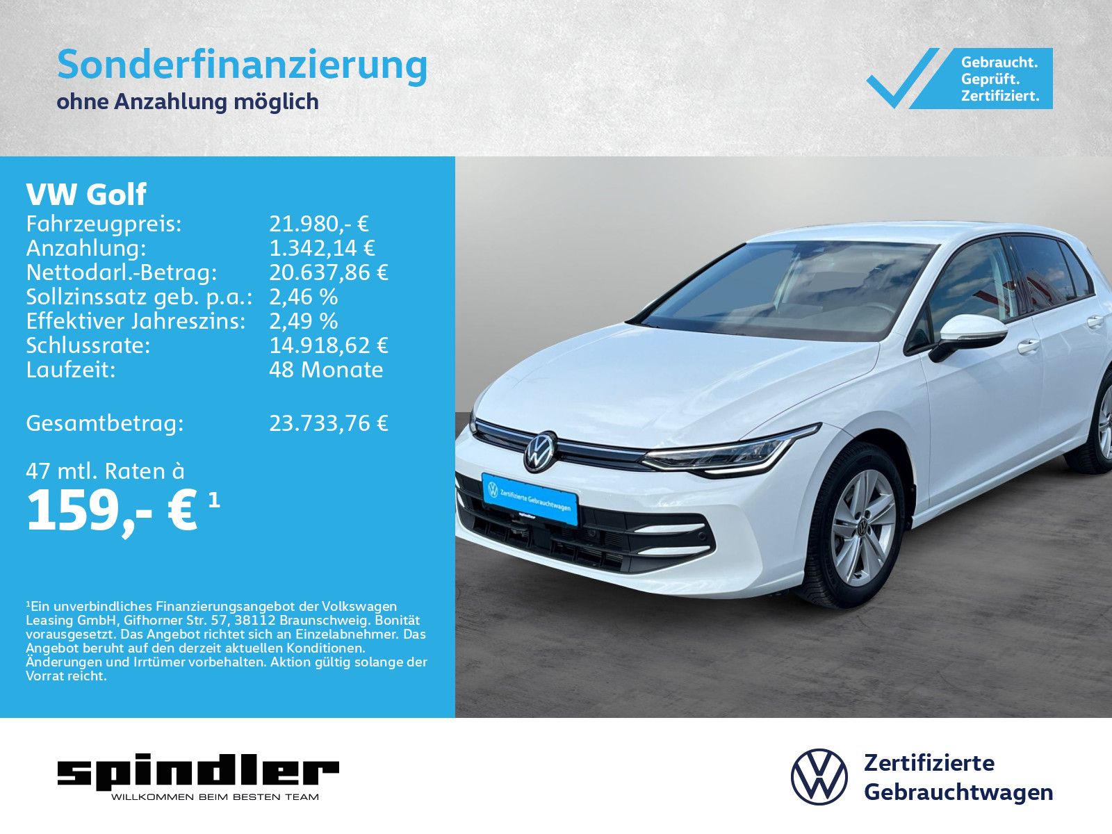 Volkswagen Golf VIII Life 1.5 TSI / CarPlay, LED, ACC, SHZ