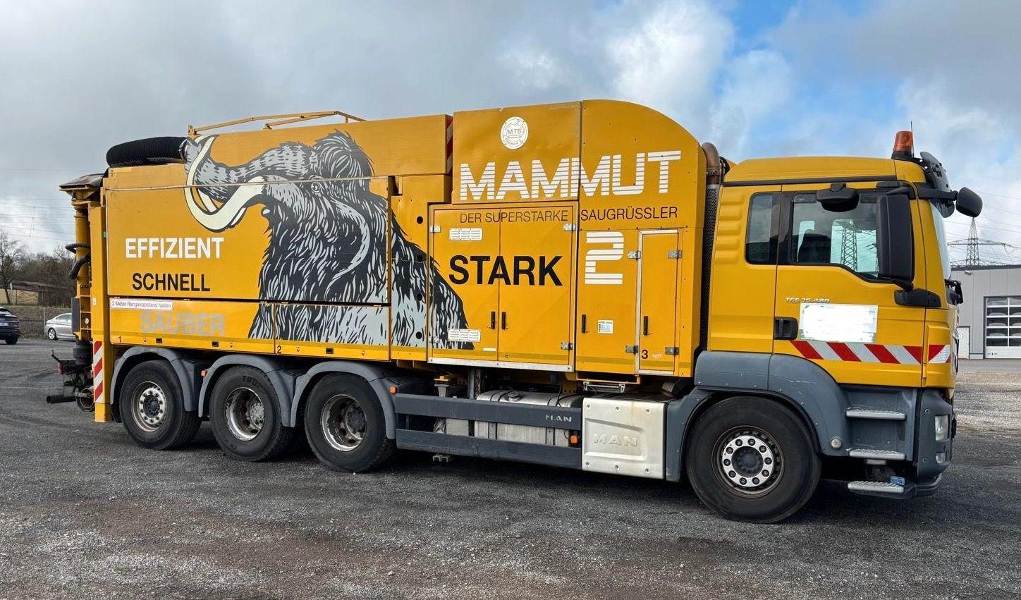 MAN TGS 35.480 8x4 Euro6 MTS Dino12 Saugbagger H