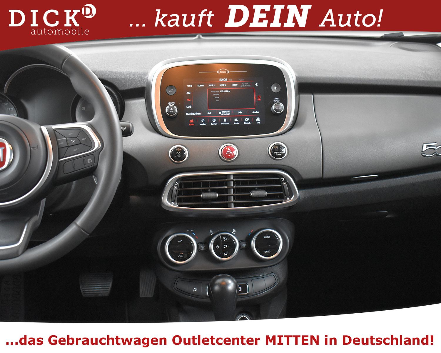 FIAT 500X 1.3 Cross Aut. LEDER+PDC+MFL+TEMP+APPLE+DAB - Image 14