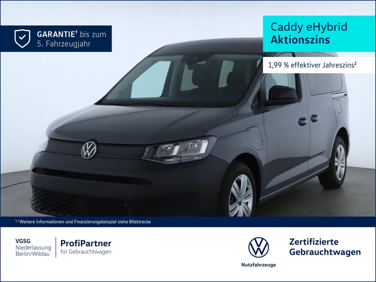 Volkswagen Caddy AHK Alarm PDC ACC Sitzhzg SideAssist Klima