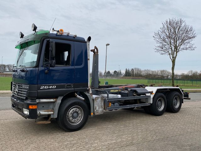 Mercedes-Benz 2640 L 6x4  MP1 Meiller Hakengerät Klima TÜV NEU