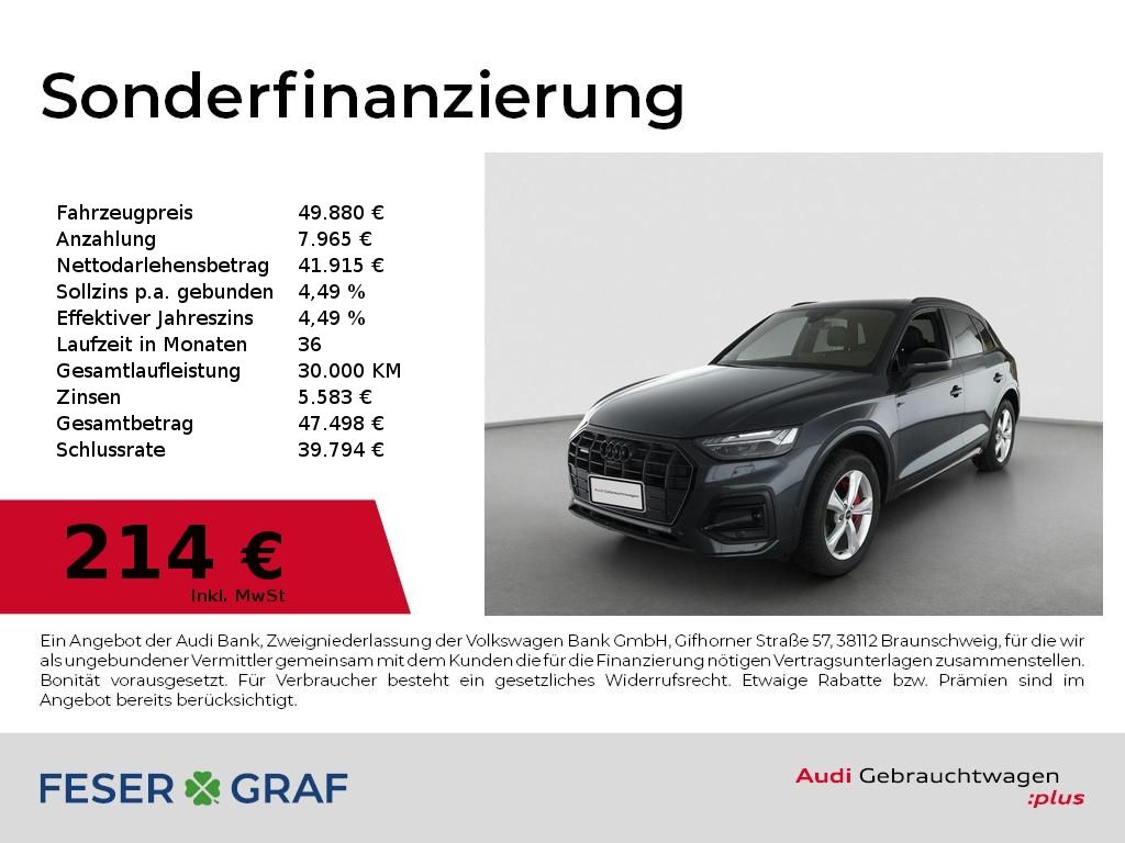 Audi Q5 50 TFSIe quattro Matrix/AHK/360°Cam/Pano/Navi