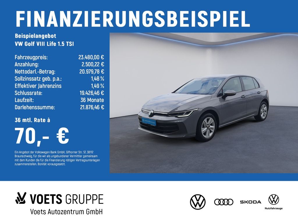 Golf VIII Life 1.5 TSI RearView+LED+KLIMA+ACC