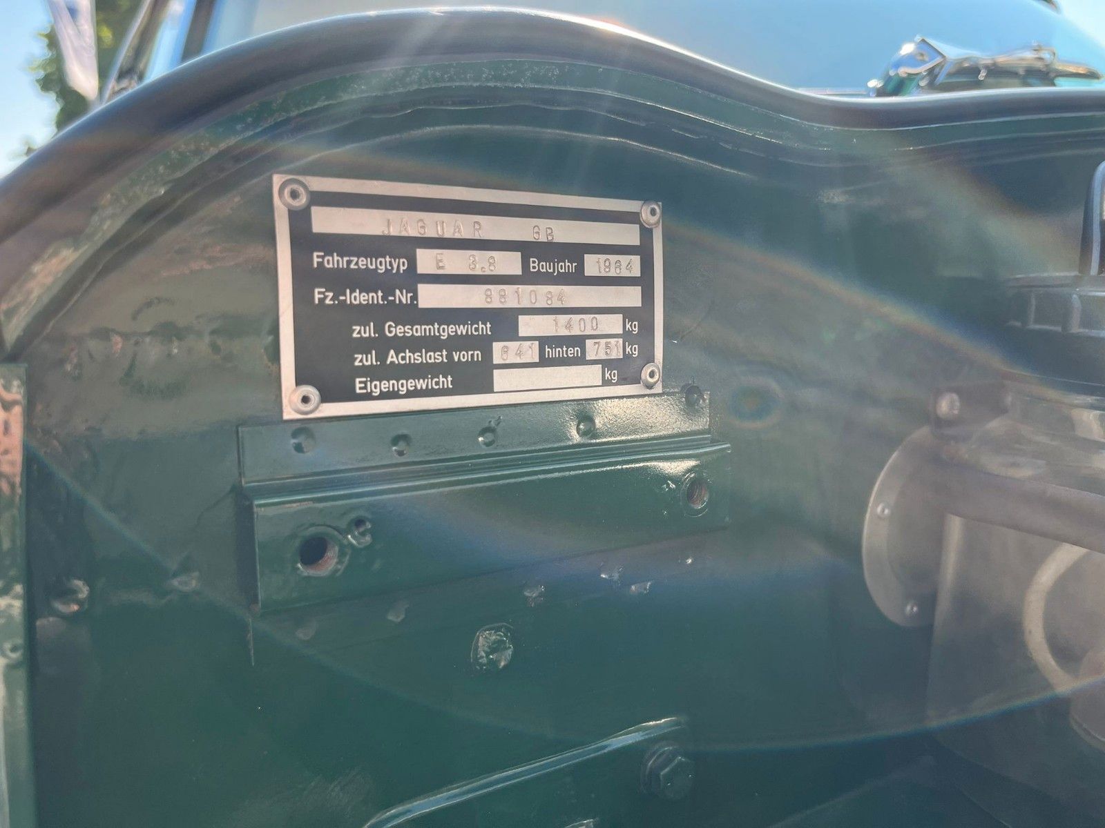 Fahrzeugabbildung Jaguar E-Type 3.8 OTS Serie 1 Cabriolet*Gut+*