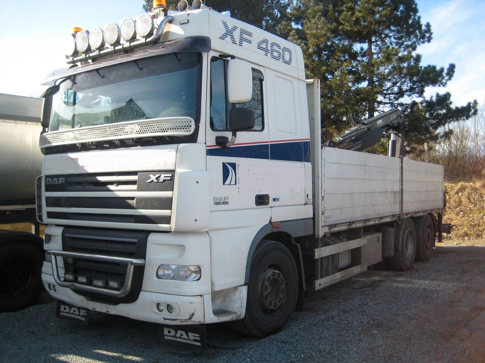 DAF XF 105-460 6X2 Baustoff HIAB 166E-3HIDUO