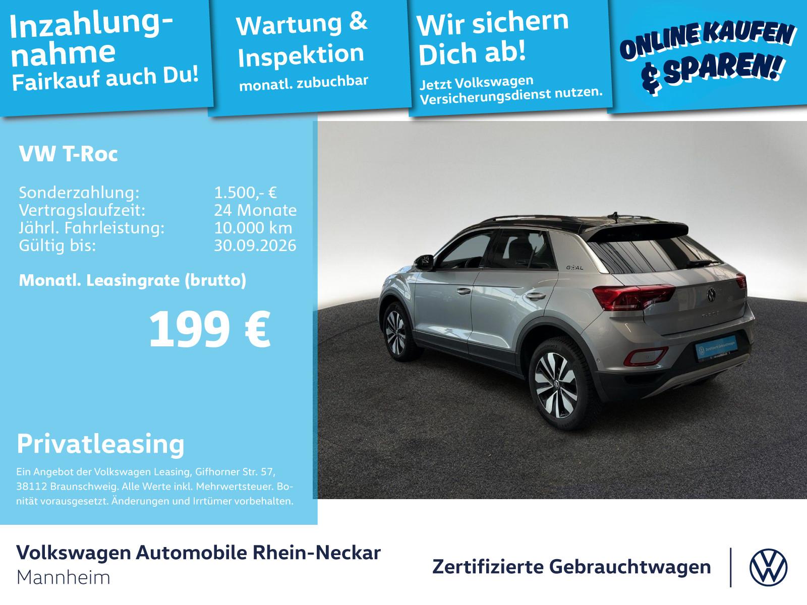 Volkswagen T-Roc 2.0 TDI GOAL DSG Navi AHK Kamera UVM, миниатюра 16