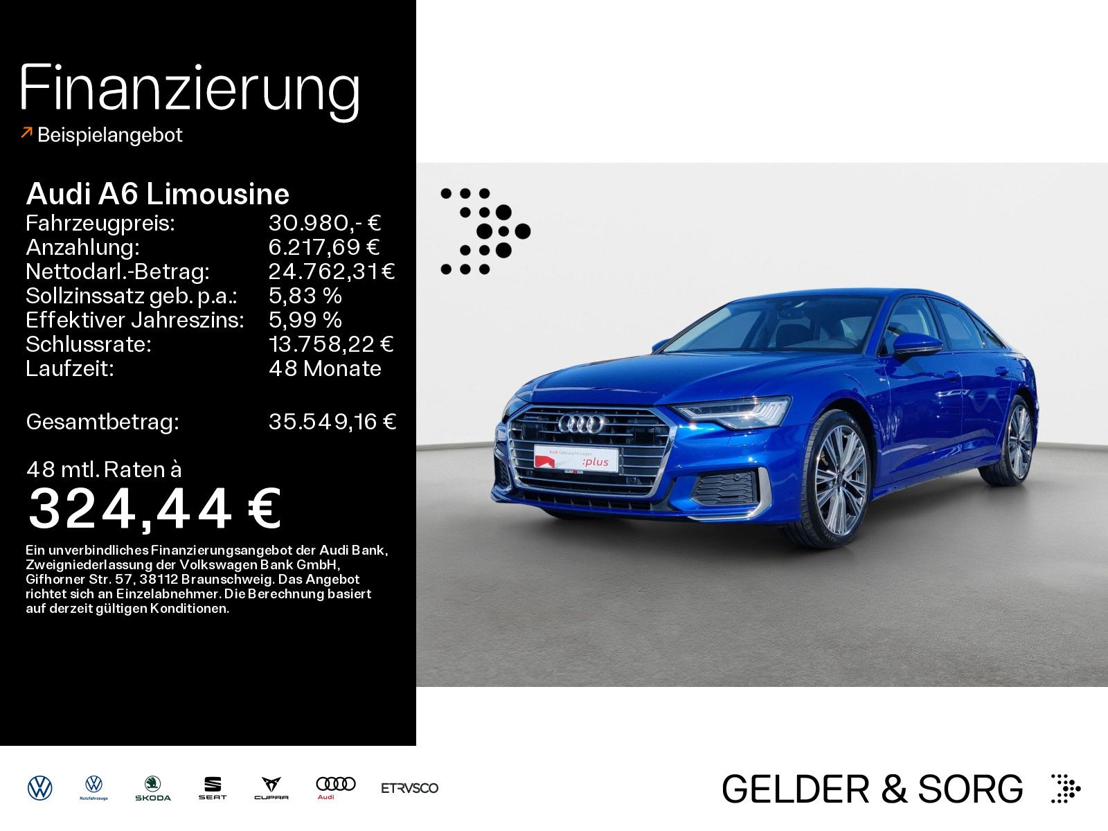 Audi A6 Limousine 50 TFSIe qu S line Business*HDMatri