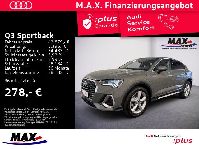 Q3 Sportback 45 TFSI e S LINE LED+AHK+NAV+VC+ALU