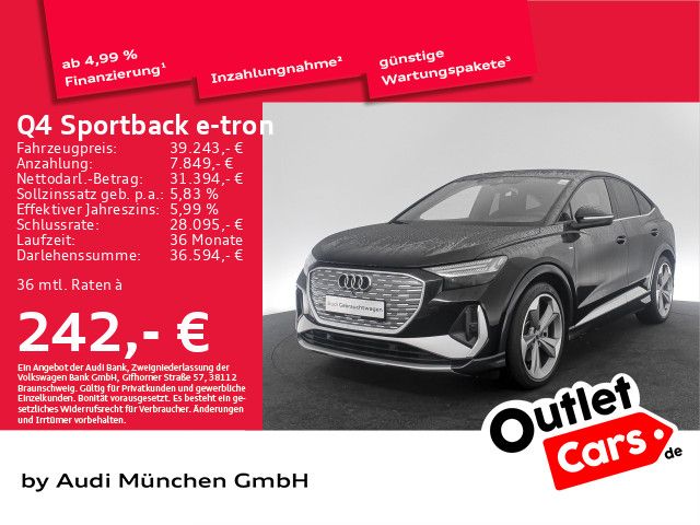 Audi Q4 Sportback 50 e-tron qu. S line Matrix/Pano/Na