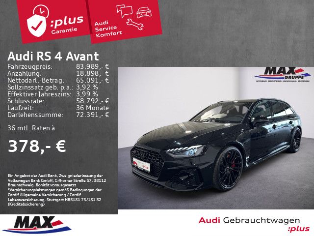 RS4 Avant MATRIX-LED+PANO+B&O+RAUTE+AHK+280KM/H