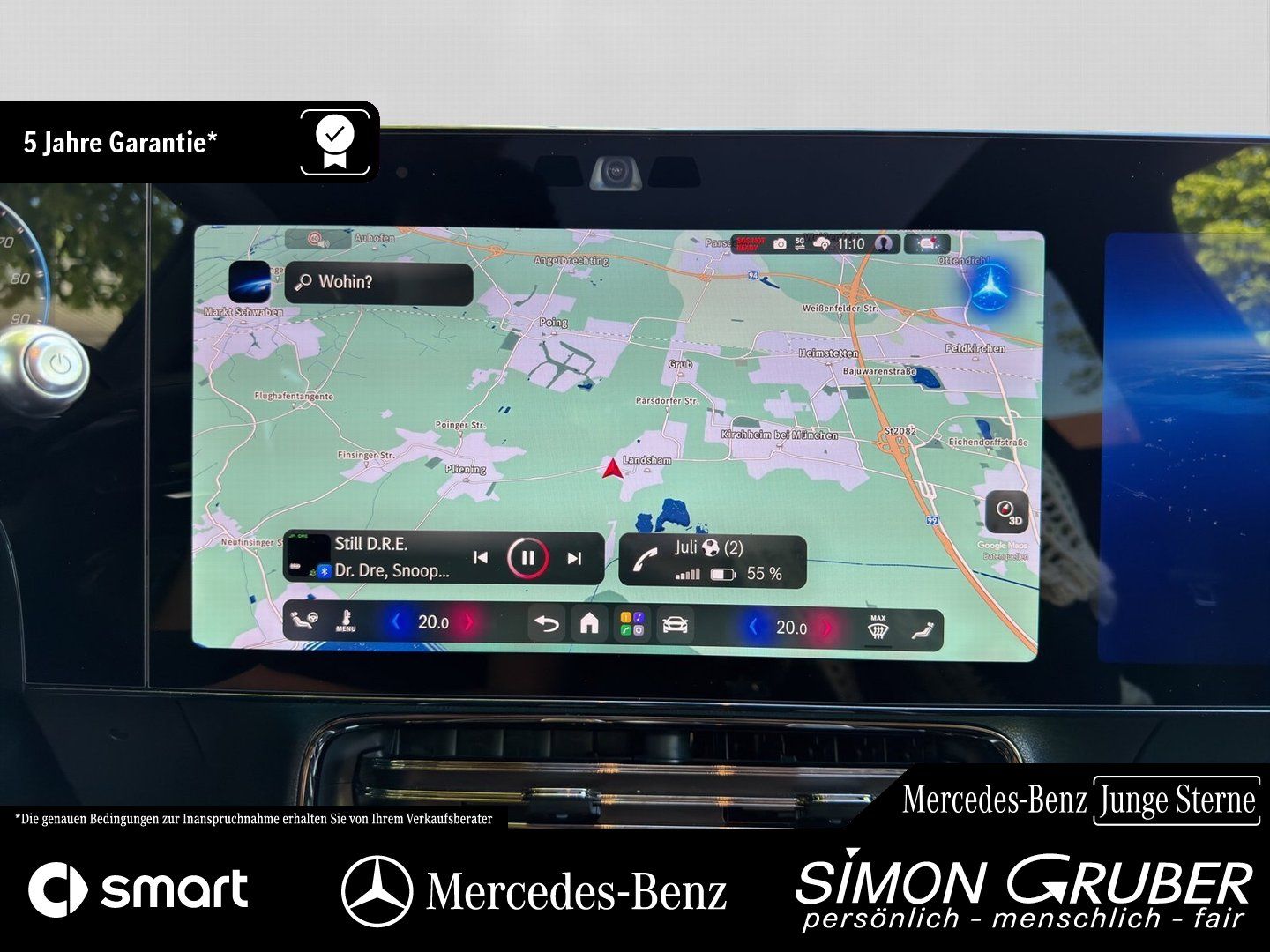 Fahrzeugabbildung Mercedes-Benz CLA 350 4M Shooting Brake AMG Burm Superscreen