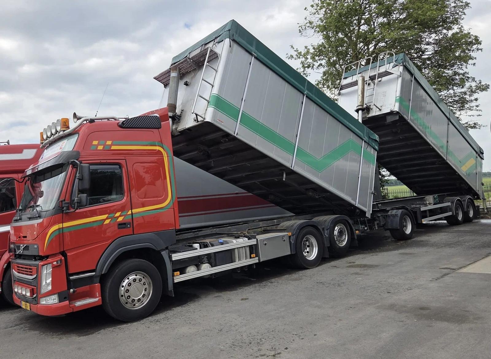 Volvo FM 450 COMBI -6x2- NL truck- Kipper- TOP CONDITI