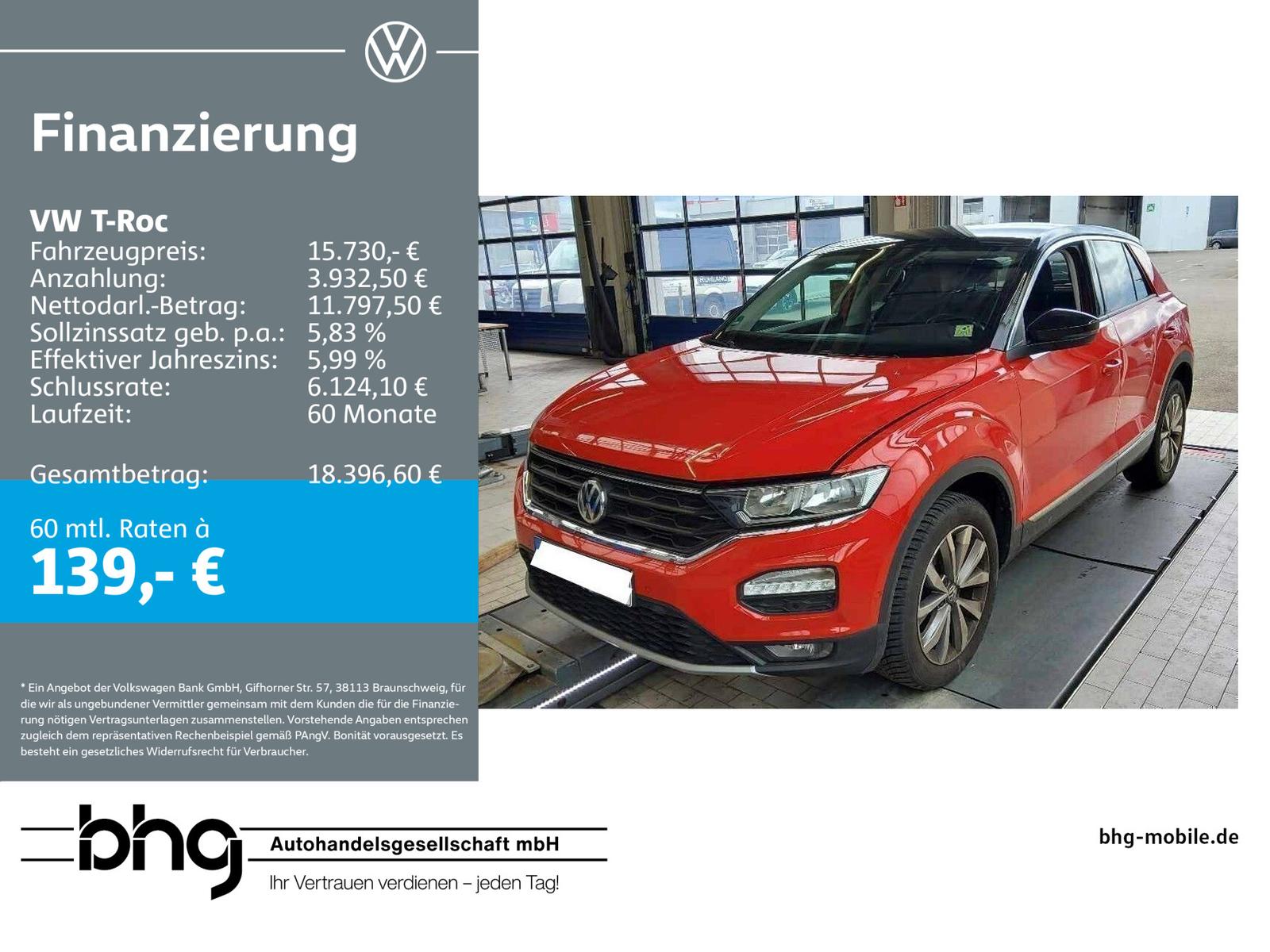 Volkswagen T-Roc Style 1,0 TSI 6-Gang