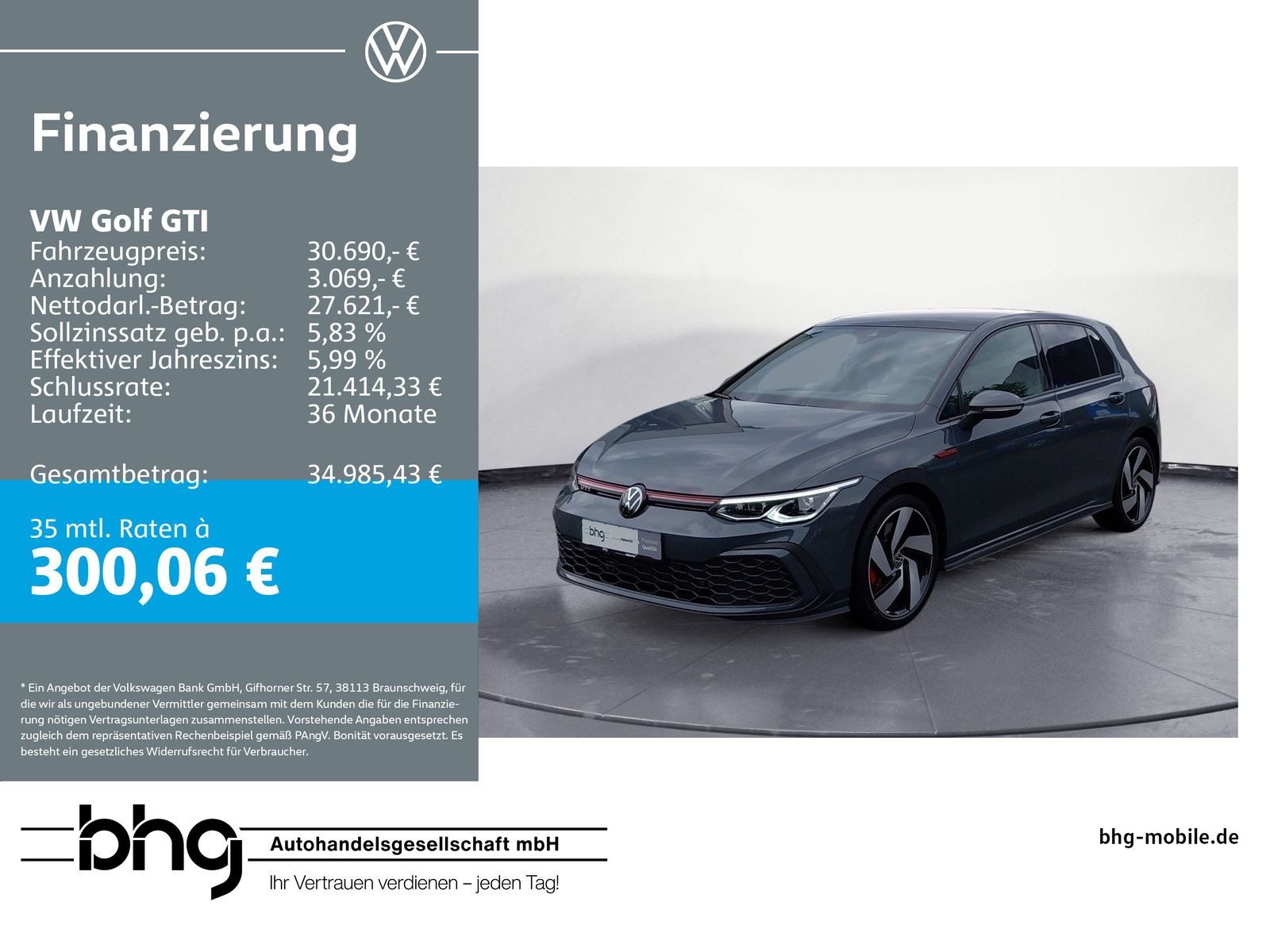 Volkswagen Golf GTI 2,0 TSI OPF DSG