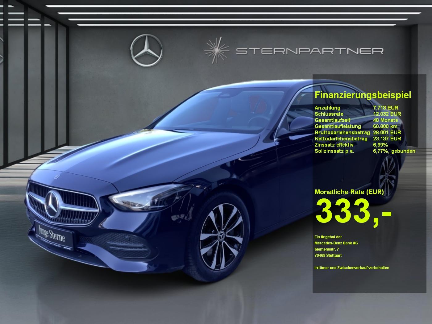 Mercedes-Benz C 200 Avantgarde+MBUX+Ambiente+CarPlay+Totwinkel