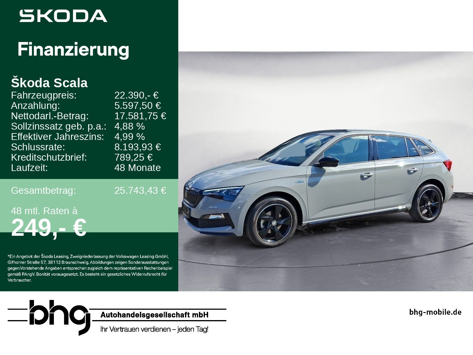 Skoda Scala 1.5 TSI DSG Monte Carlo