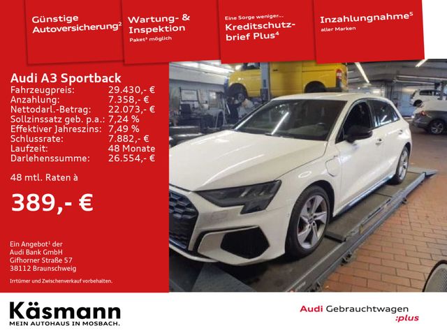 Audi A3 Sportback 45TFSIe S line B&O NAV PDC LED ACC