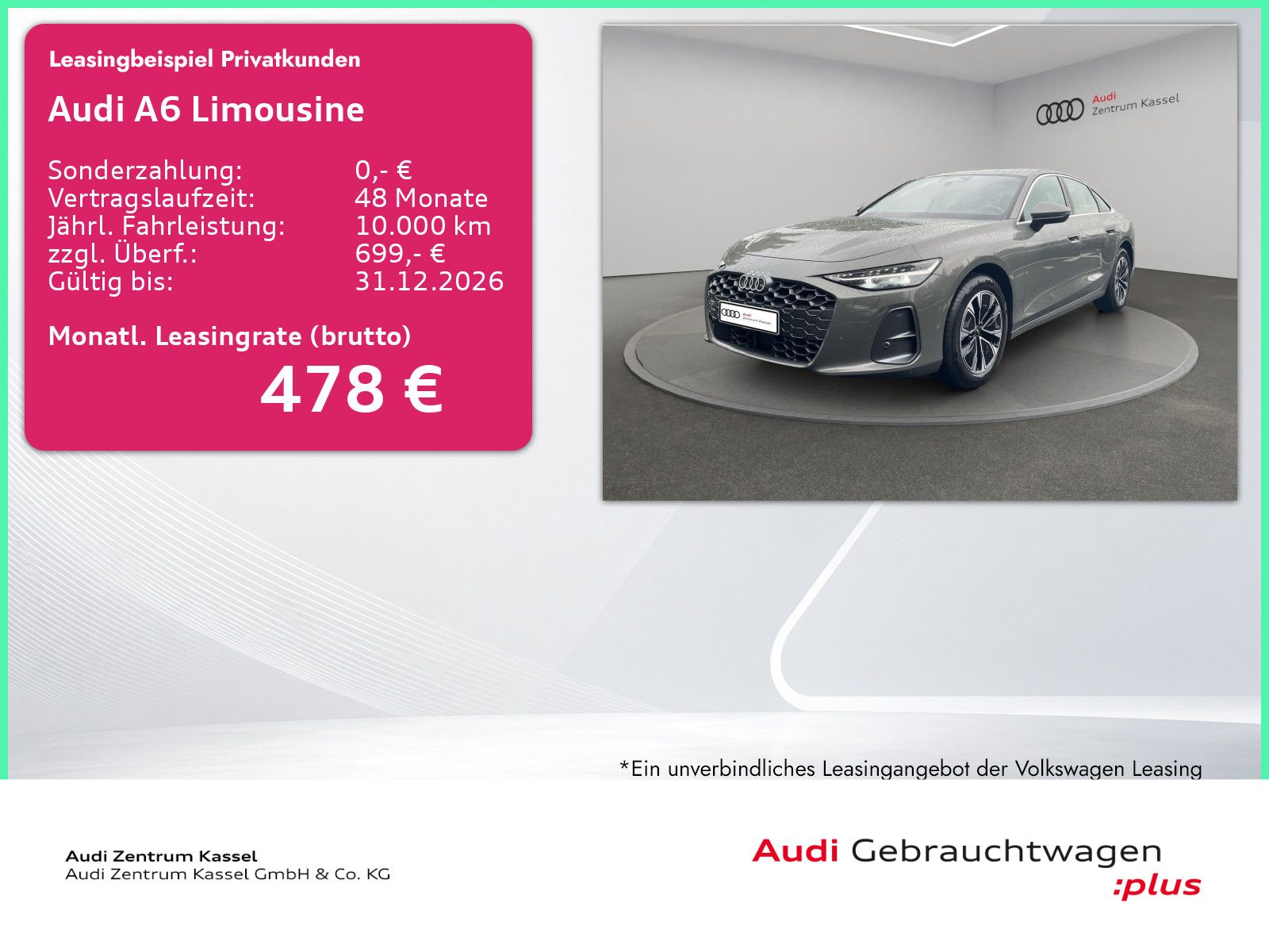 Audi A6 Limousine TDI Matrix tech+ Carplay Navi 360°