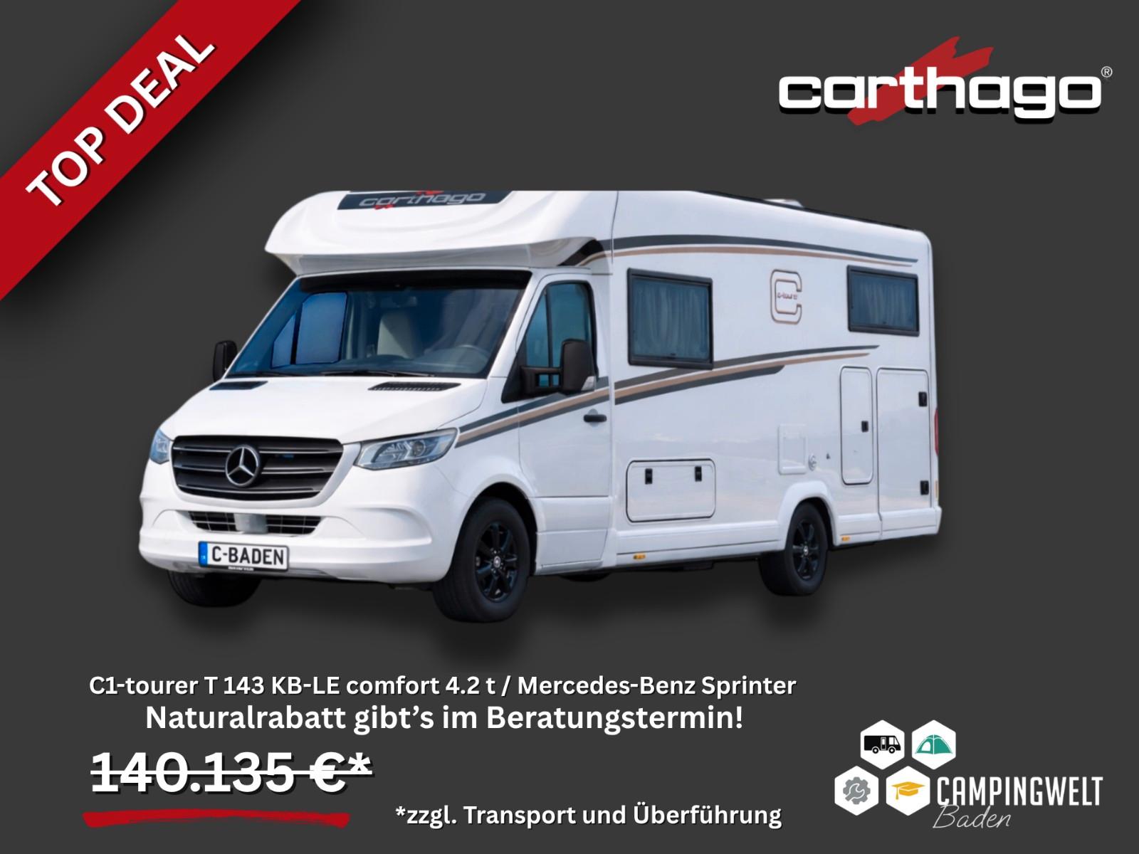 Carthago C1-tourer T 143 KB-LE comfort 4.2 t / Mercedes