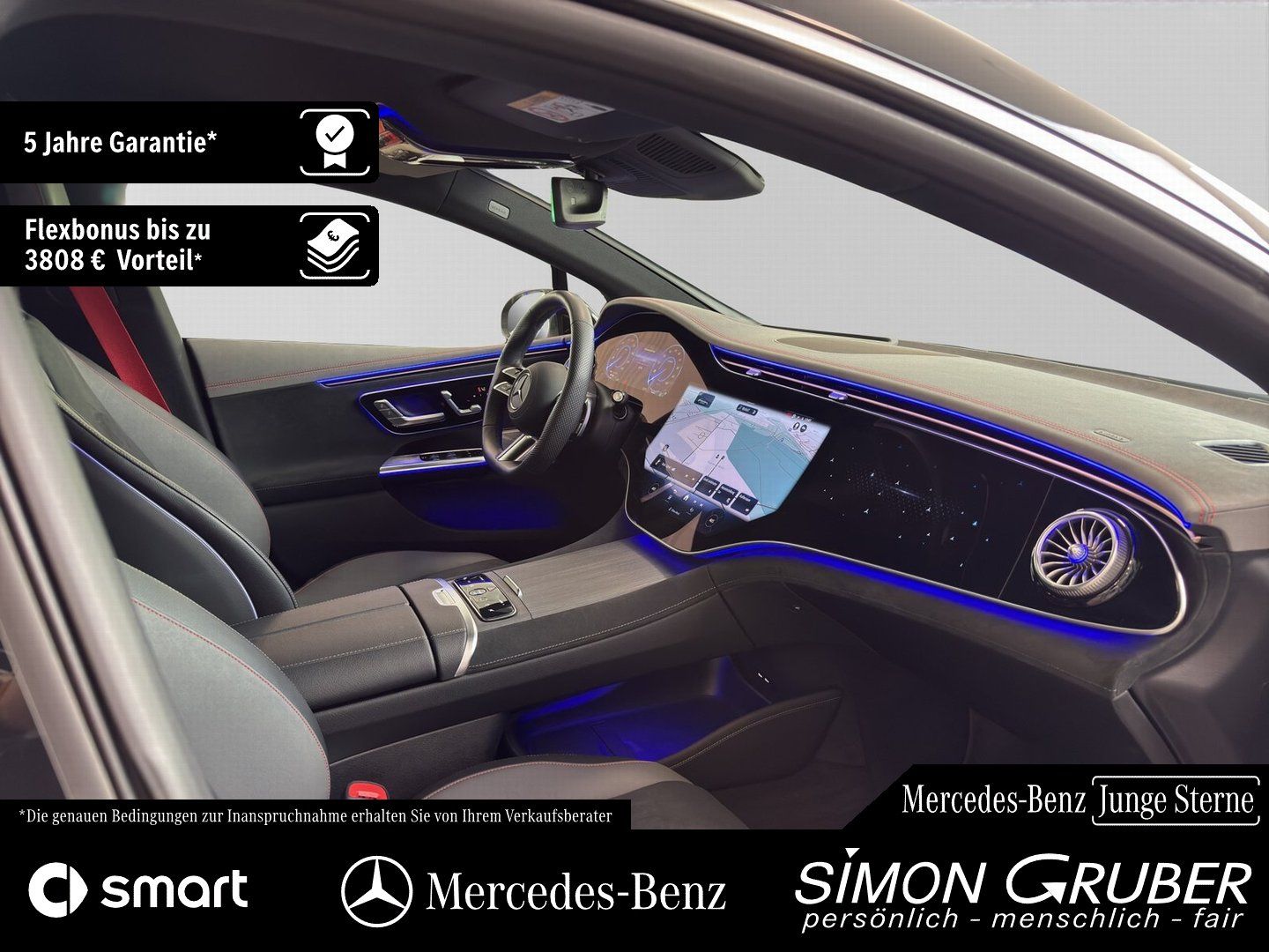 Fahrzeugabbildung Mercedes-Benz EQE 500 4M AMG Hyper Airmatic HUD Burm Mod 2025