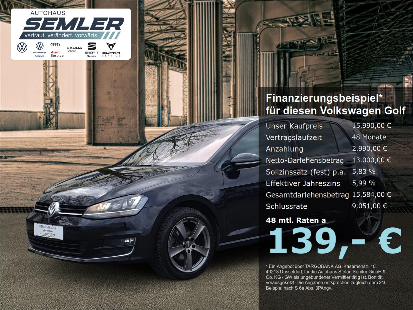 Volkswagen Golf VII Highline 1.4l TSI DSG BI-XEN NAVI PANO 