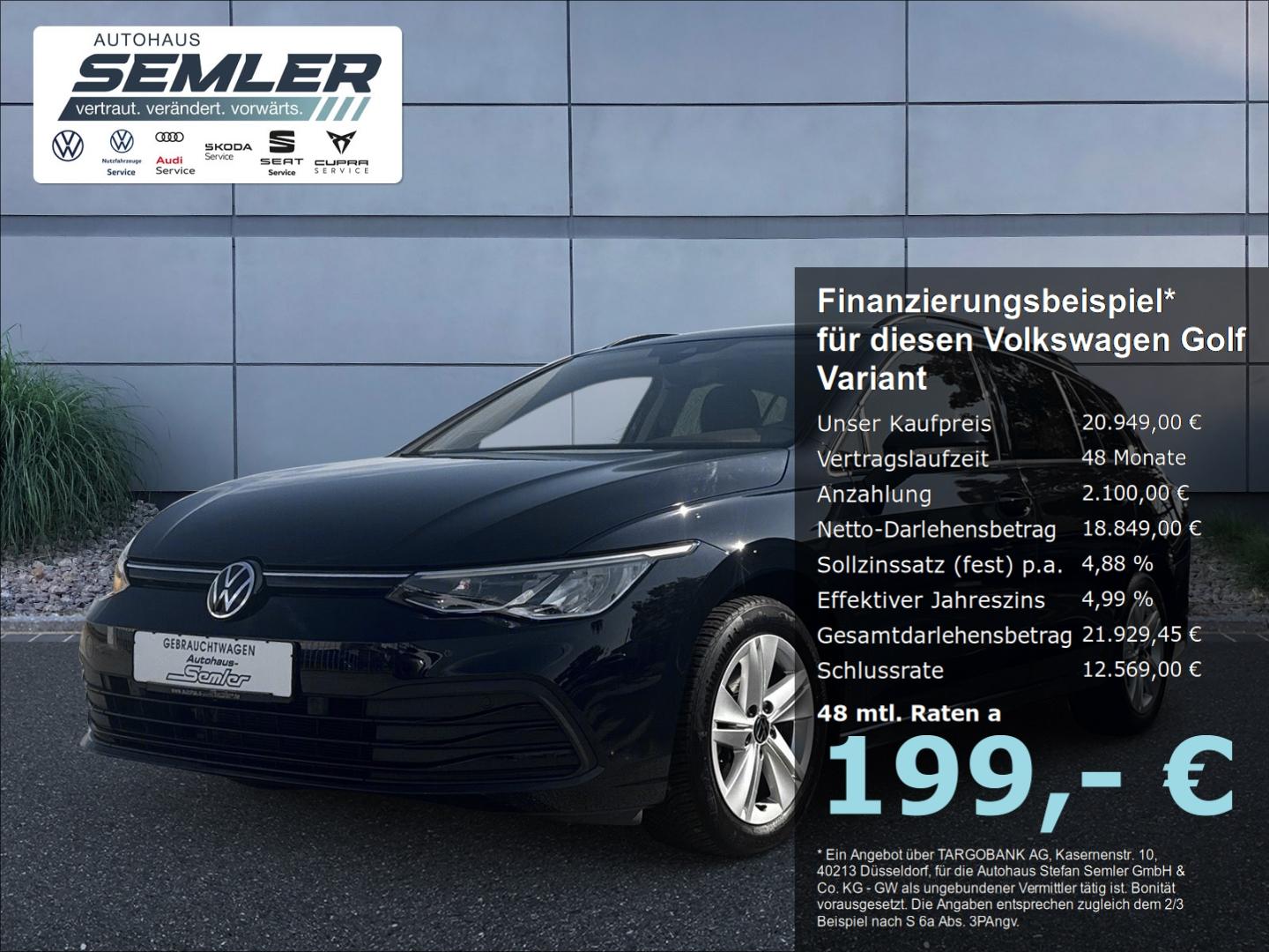 Volkswagen Golf Variant VIII Life 1.5 TSI 6-Gang AHK-EL SHZ