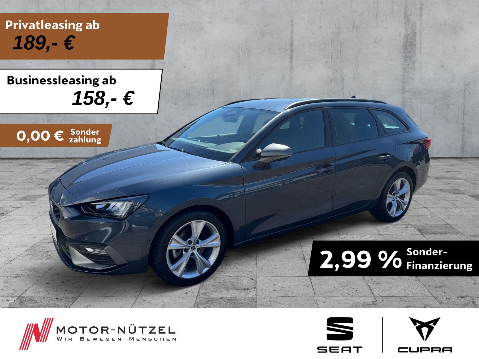 Seat Leon ST 1.5 eTSI DSG FR-LINE LED+NAV+APP+ACC+SHZ