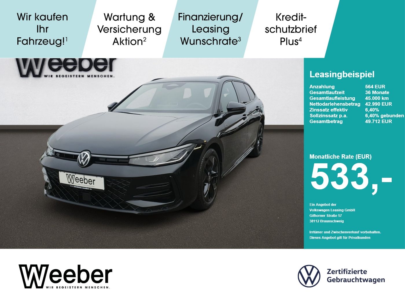 Volkswagen Passat Variant 2.0l TDI DSG R-line AHK BLACKSTY foto 1